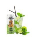 Tipsy Tiger Fresh Lime Soda – Sparkling Water and Lemon Drink 250ML