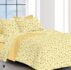 Mories cotton yellow printed bedsheet